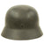 Original German WWII M40 Single Decal Army Heer Helmet with 57cm Liner & Chinstrap - NS64 Original Items