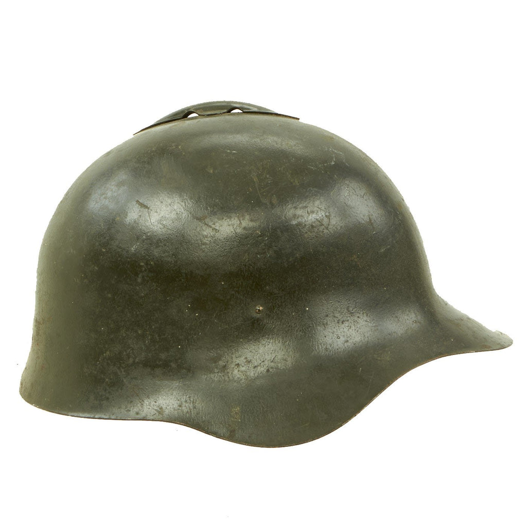 Original WWII Russian M36 Soviet SSh-36 Steel Combat Helmet with Leather Liner and Chinstrap Original Items