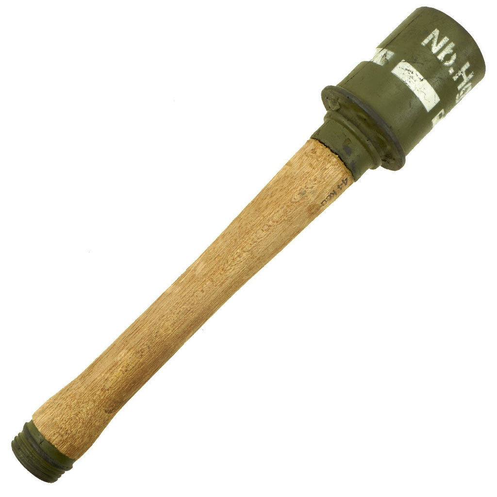 Original German WWII Inert Rubber & Wood Movie Prop M24 Stick Grenade - Stielhandgranate Original Items