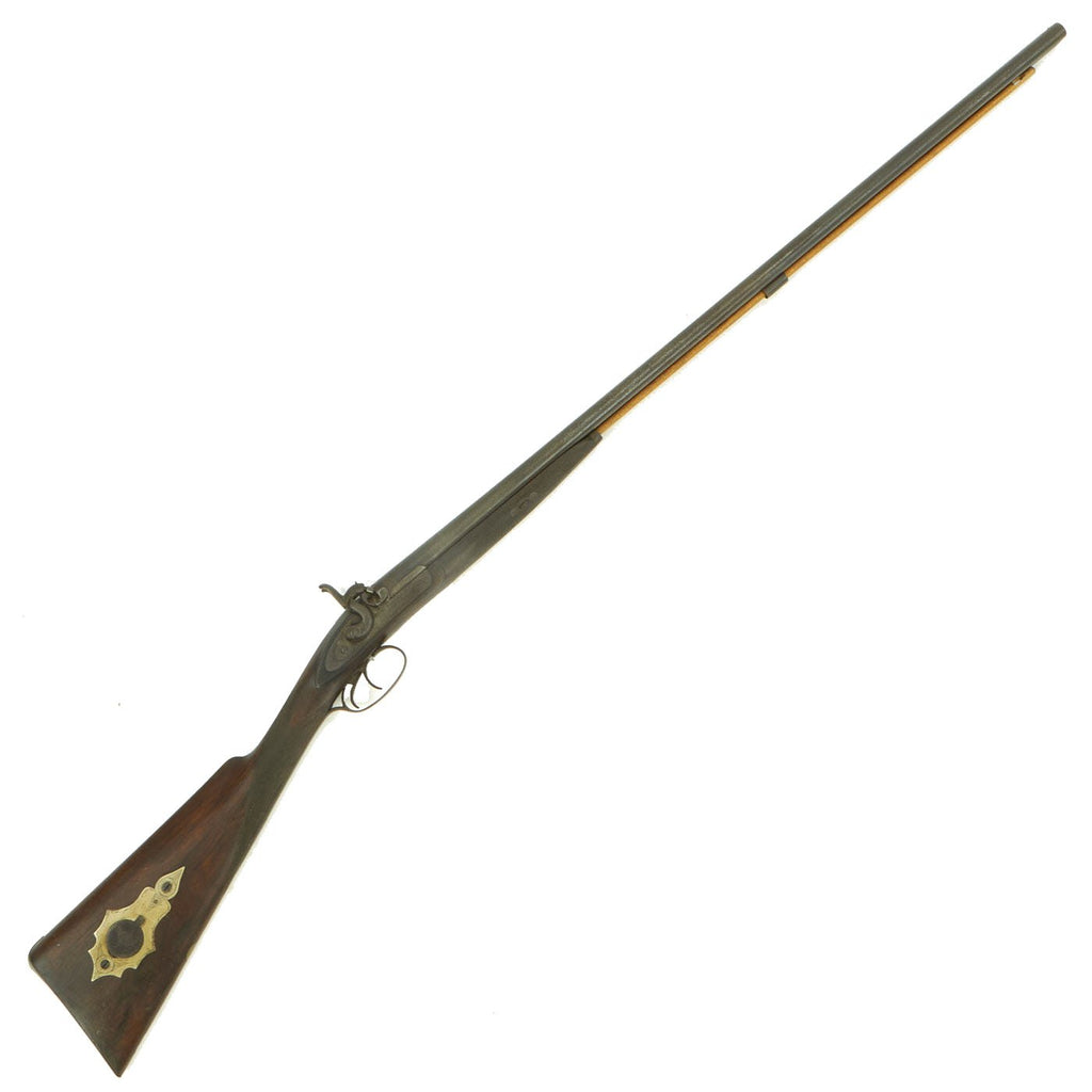 Original British 34 Bore Double Barrel Percussion Shotgun by W. Roberts & Co. of London - circa 1855 Original Items