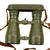 Original German WWII Fernglas 08 Field Glasses with Neck Strap, Eyepiece Cover with Case Original Items