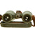 Original German WWII Fernglas 08 Field Glasses with Neck Strap, Eyepiece Cover with Case Original Items