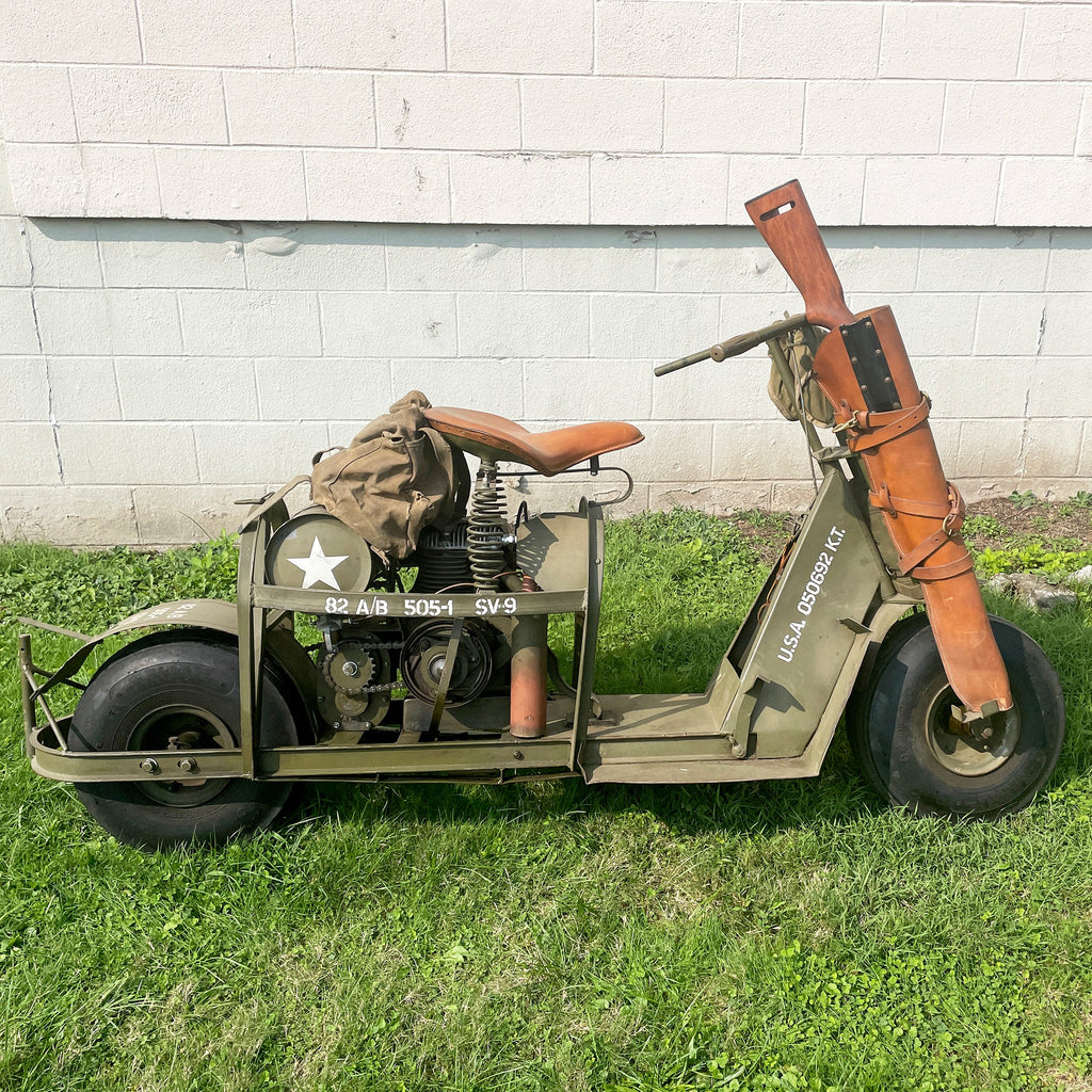 Original U.S. WWII 1944 Model 53 Airborne Motor Scooter - Functional! Original Items