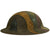 Original U.S. WWI M1917 Doughboy Helmet with Multi-Colored Camouflage Paint and Unknown Unit Marking Original Items