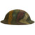 Original U.S. WWI M1917 Doughboy Helmet with Multi-Colored Camouflage Paint and Unknown Unit Marking Original Items