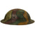 Original U.S. WWI M1917 Doughboy Helmet with Multi-Colored Camouflage Paint and Unknown Unit Marking Original Items