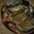 Original U.S. WWI M1917 Doughboy Helmet with Multi-Colored Camouflage Paint and Unknown Unit Marking Original Items