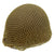 Original U.S. WWII Front Seam Fixed Bale M1 Helmet with Liner and Camouflage Net Original Items