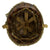 Original U.S. WWII Front Seam Fixed Bale M1 Helmet with Liner and Camouflage Net Original Items