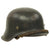 Original German WWII M42 Single Decal Luftwaffe Helmet with 56cm Liner and Chinstrap - ET64 Original Items