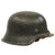 Original German WWII M42 Single Decal Luftwaffe Helmet with 56cm Liner and Chinstrap - ET64 Original Items