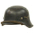 Original German WWII M42 Single Decal Luftwaffe Helmet with 56cm Liner and Chinstrap - ET64 Original Items