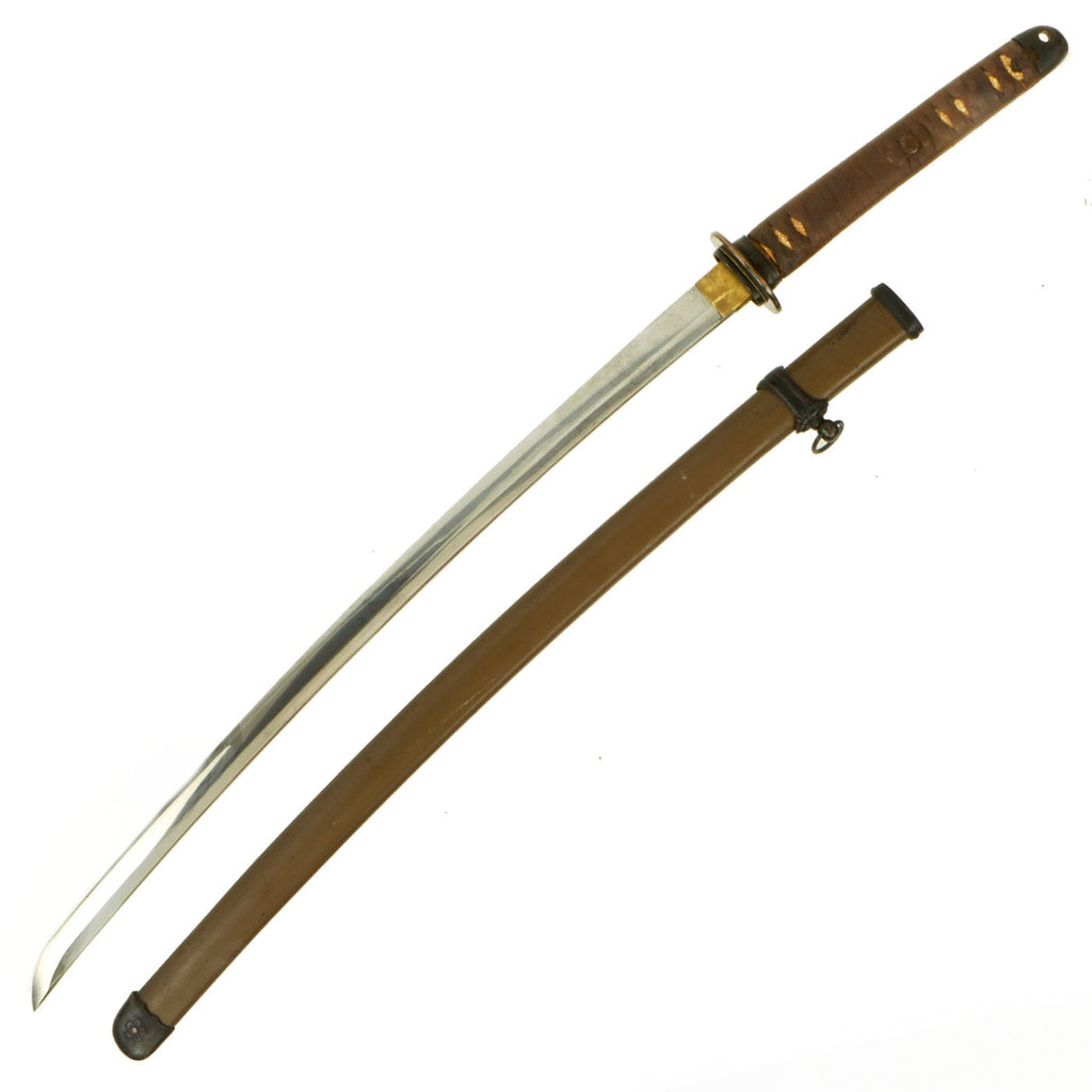 Original WWII Japanese Army Officer P-1944 Rinji Seikishi Shin-Gunto Katana Sword by YOSHITSUGU - Dated 1944 Original Items