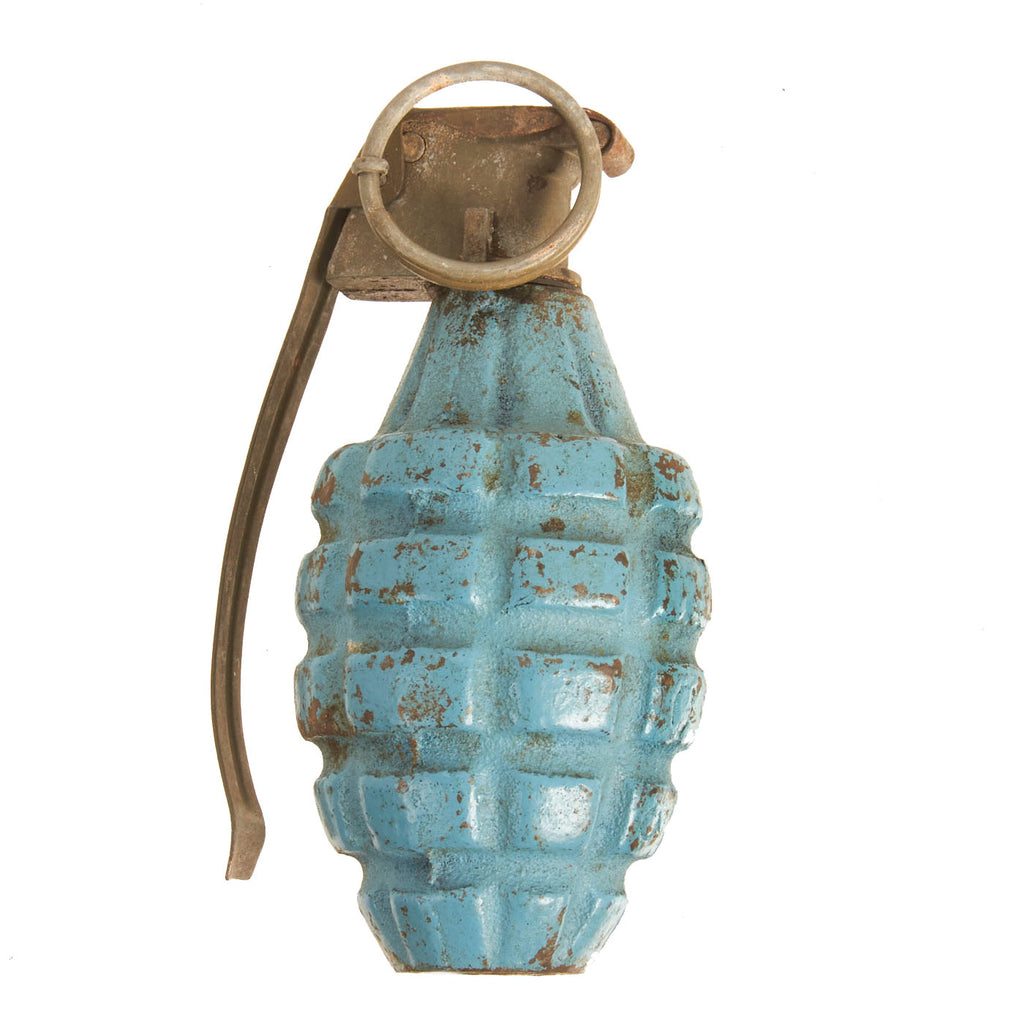 Original U.S. WWII MkII Inert Practice Pineapple Fragmentation Hand Grenade Original Items