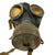Original German WWII M38 Gas Mask in Size 3 with Filter, Canister & Extras - Dated 1943 Original Items