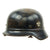 Original German WWII Beaded M40 NSDAP Double Decal Civic Police Steel Helmet - NS66 Original Items
