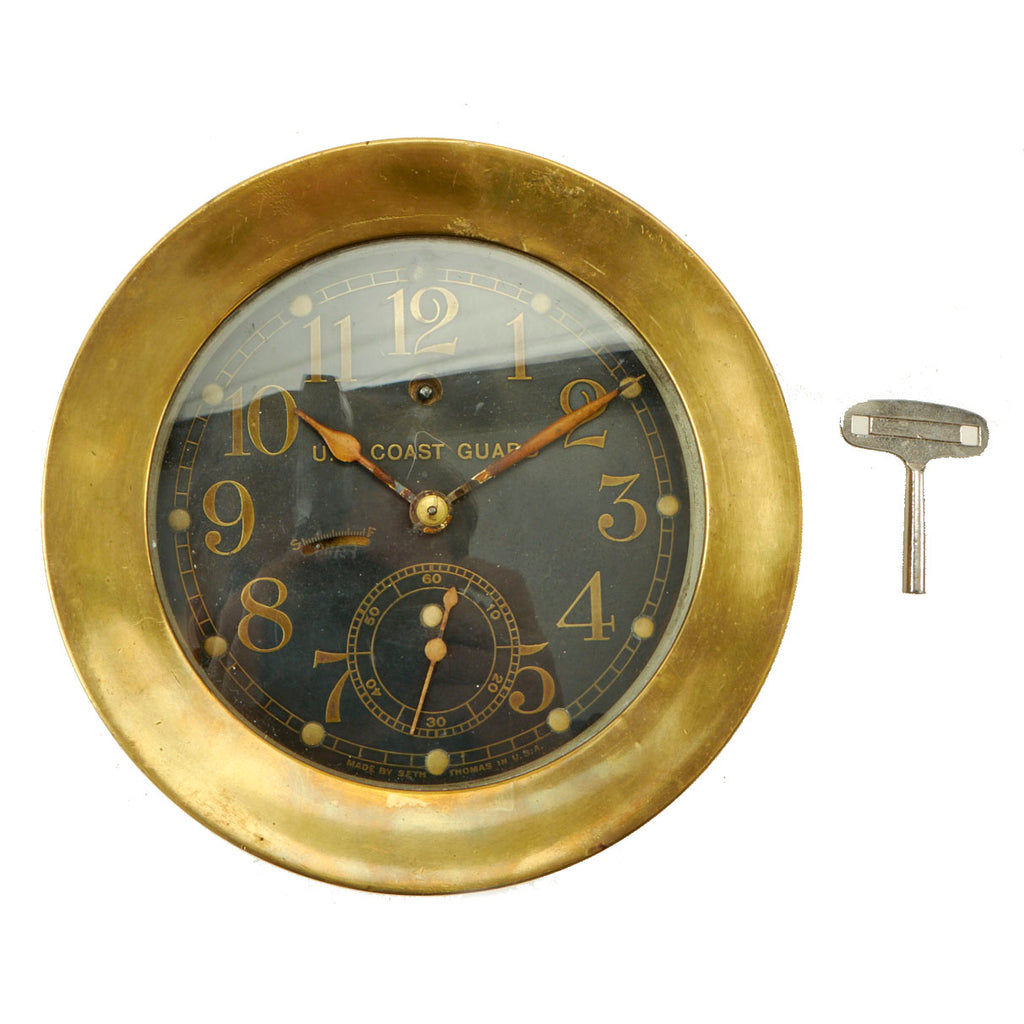 Original Rare Pre-WWII U.S. Coast Guard Ship Clock by Seth Thomas Original Items