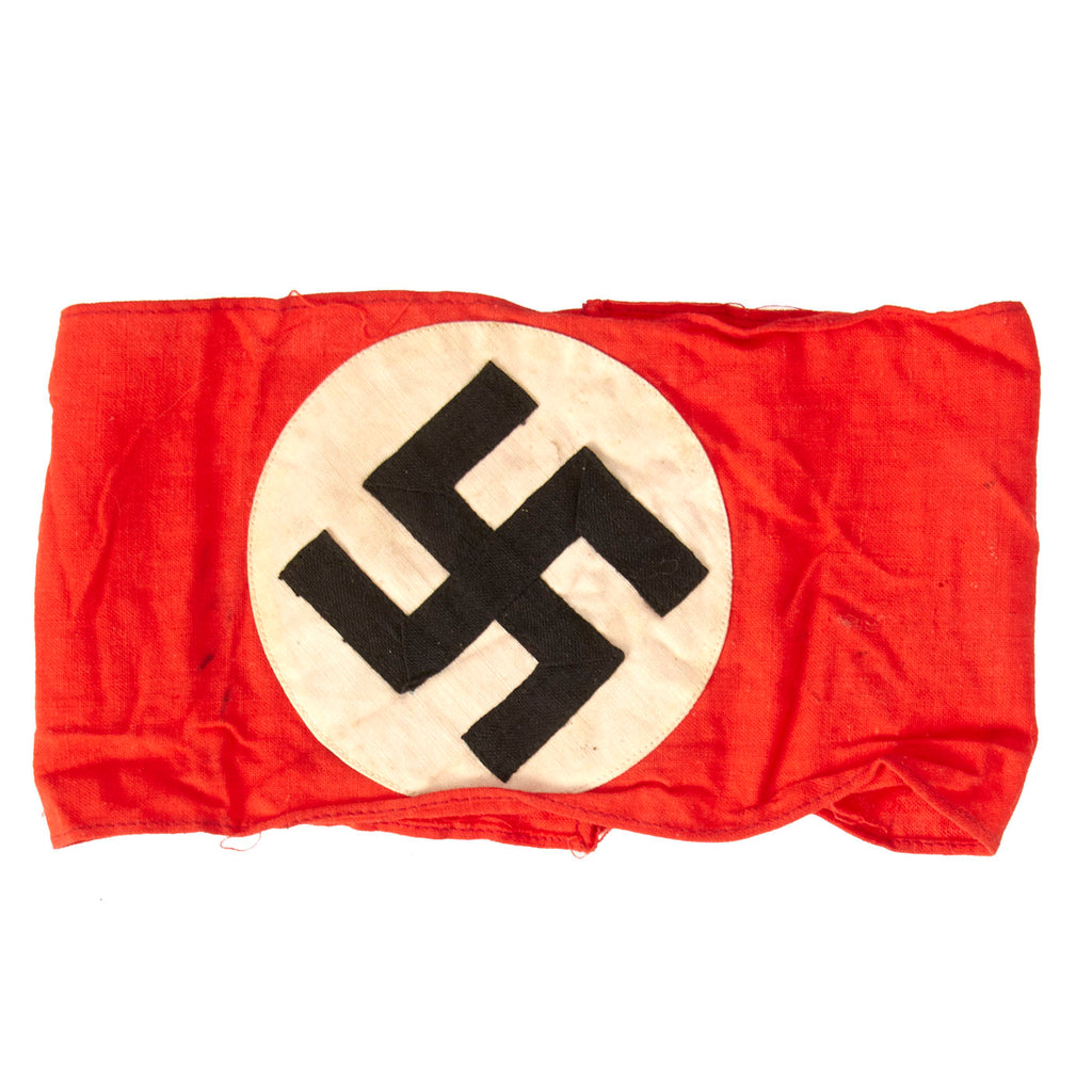 Original German Early WWII NSDAP Multi-piece Cotton Armband Original Items