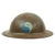 Original U.S. WWI M1917 29th Infantry Division Doughboy Helmet with Liner & Chinstrap - Blue & Gray Division Original Items