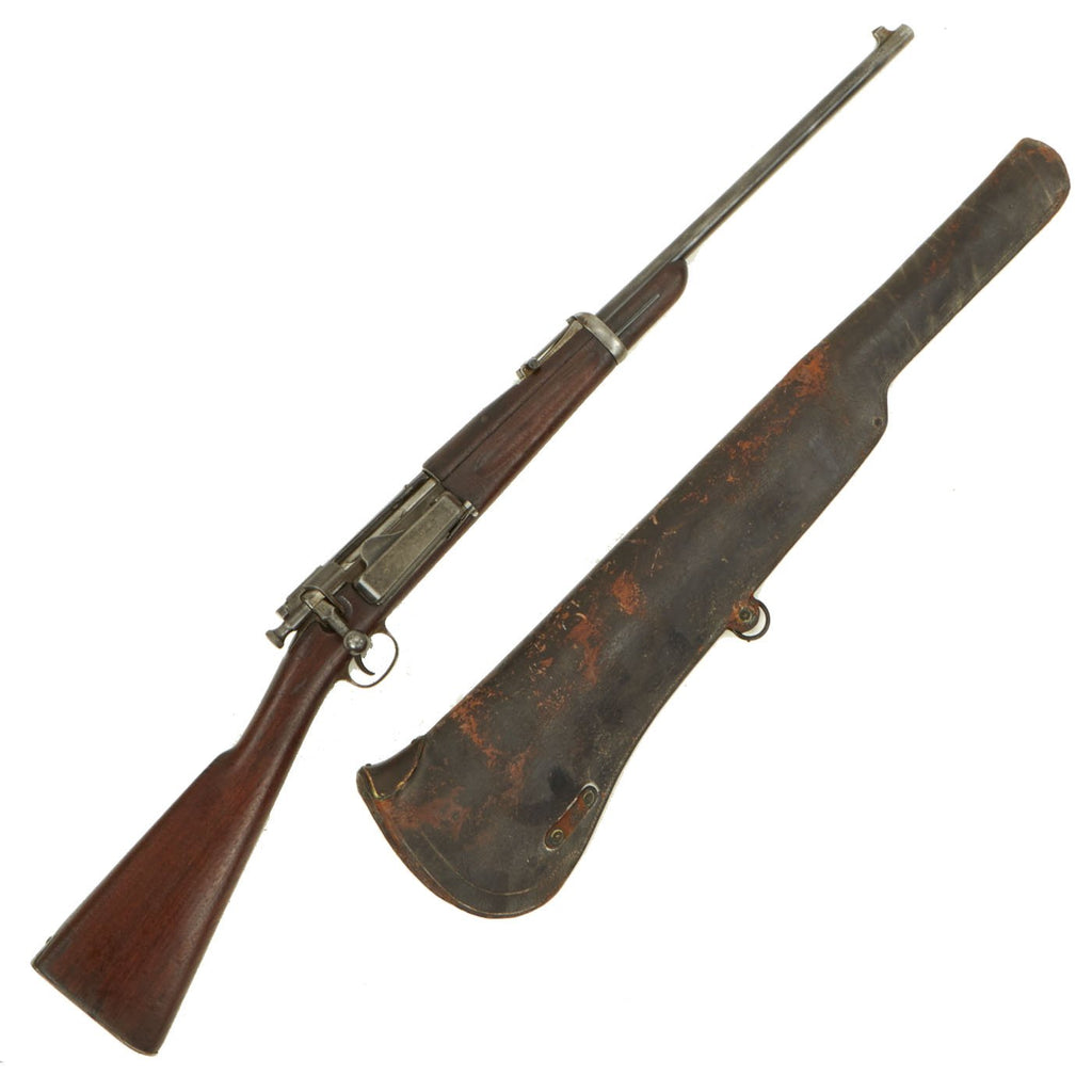Original U.S. Springfield M1896 Krag–Jørgensen Carbine serial 73633 with Leather Saddle Scabbard - Made in 1897 Original Items