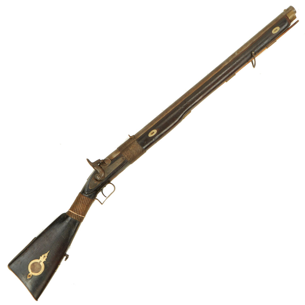 Original British Massive 5 bore Percussion Tiger Rifled Musket by Silliver of London with Wire Reinforced Stock Original Items