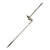 Original Indian Late 17th - Early 18th Century Matchlock Musket Bayonet with Armor-Piercing Tip Original Items