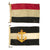 Original WWI Imperial German Navy Set of Two Small Staff Vehicle Pennant Flags - both 7 1/2" x 12" Original Items