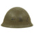 Original Japanese WWII Type 92 Army Combat Helmet Shell with Chinstrap - Tetsubo Original Items