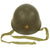 Original Japanese WWII Type 92 Army Combat Helmet Shell with Chinstrap - Tetsubo Original Items
