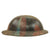 Original U.S. WW1 M1917 British Made Camouflage Painted Doughboy Helmet with Liner Original Items