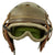 Original U.S. WWII M38 Tanker Helmet by Sears Saddlery Co. with Polaroid Goggles and ANB-H-1 Receivers - Size 7 1/4 Original Items