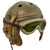 Original U.S. WWII M38 Tanker Helmet by Sears Saddlery Co. with Polaroid Goggles and ANB-H-1 Receivers - Size 7 1/4 Original Items