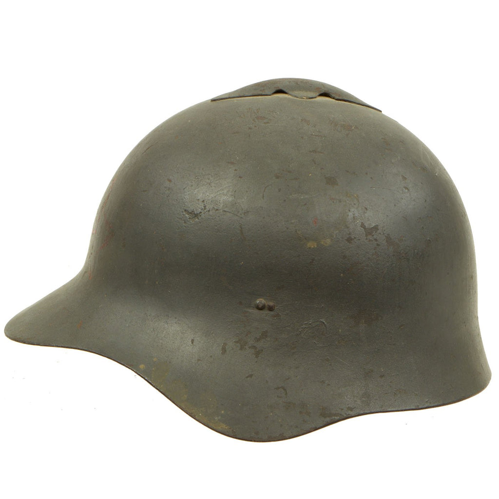 Original WWII Russian M36 Soviet SSh-36 Steel Combat Helmet with German Leather Liner Original Items