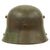 Original Imperial German WWI M16 Stahlhelm Helmet Shell with Panel Camouflage Paint - marked G. 62 Original Items