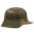 Original Imperial German WWI M16 Stahlhelm Helmet Shell with Panel Camouflage Paint - marked G. 62 Original Items