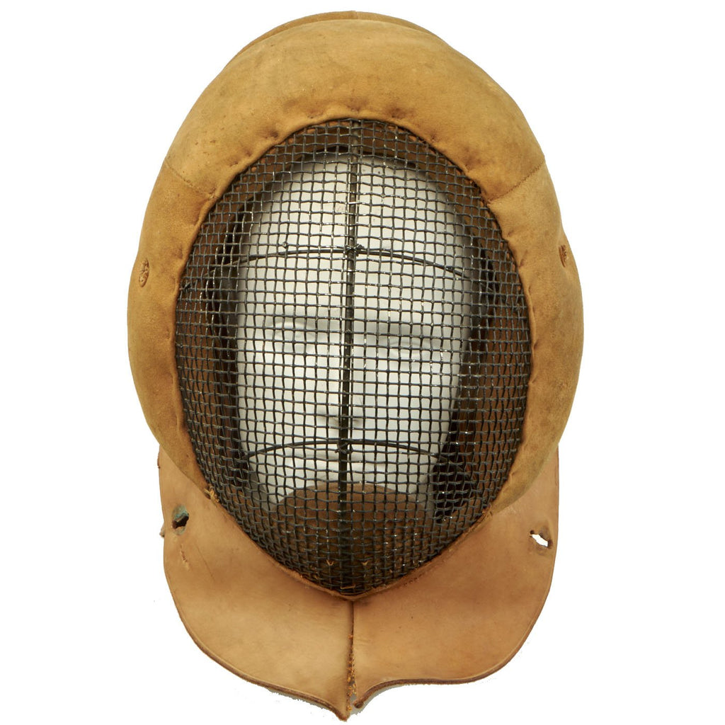Original U.S. WWI Army Cavalry Saber Fencing Helmet Mask by Rock Island Arsenal - Dated 1916 Original Items