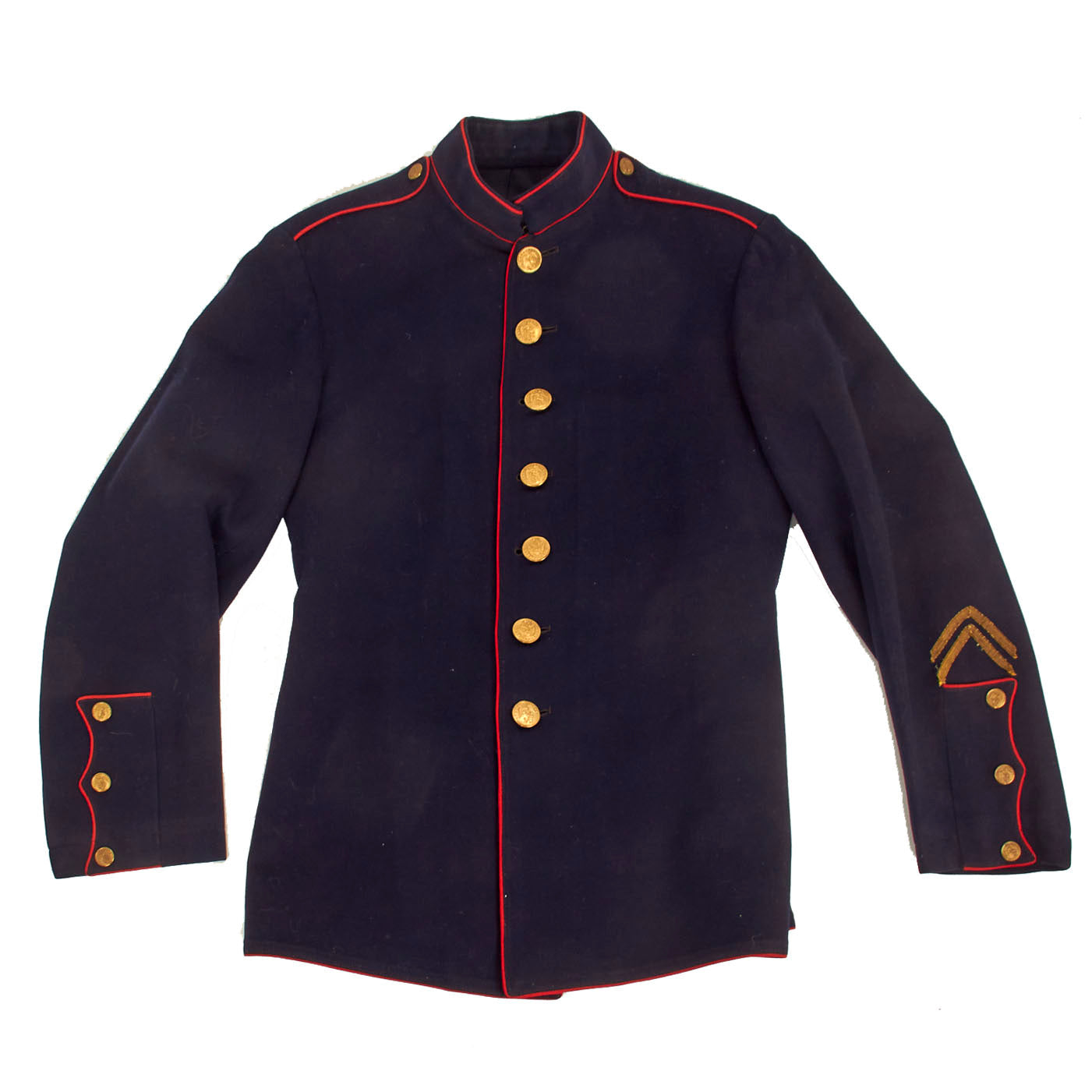 Original U.S. WWI Named US Marine Corps Dress Blues Coat