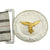 Original German WWII Luftwaffe Officer's Dress Brocade Belt with Aluminum Buckle Original Items