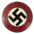 Original German WWII NSDAP Enamel Party Membership Badge Pin by Karl Wurster - RZM M1/34 Original Items