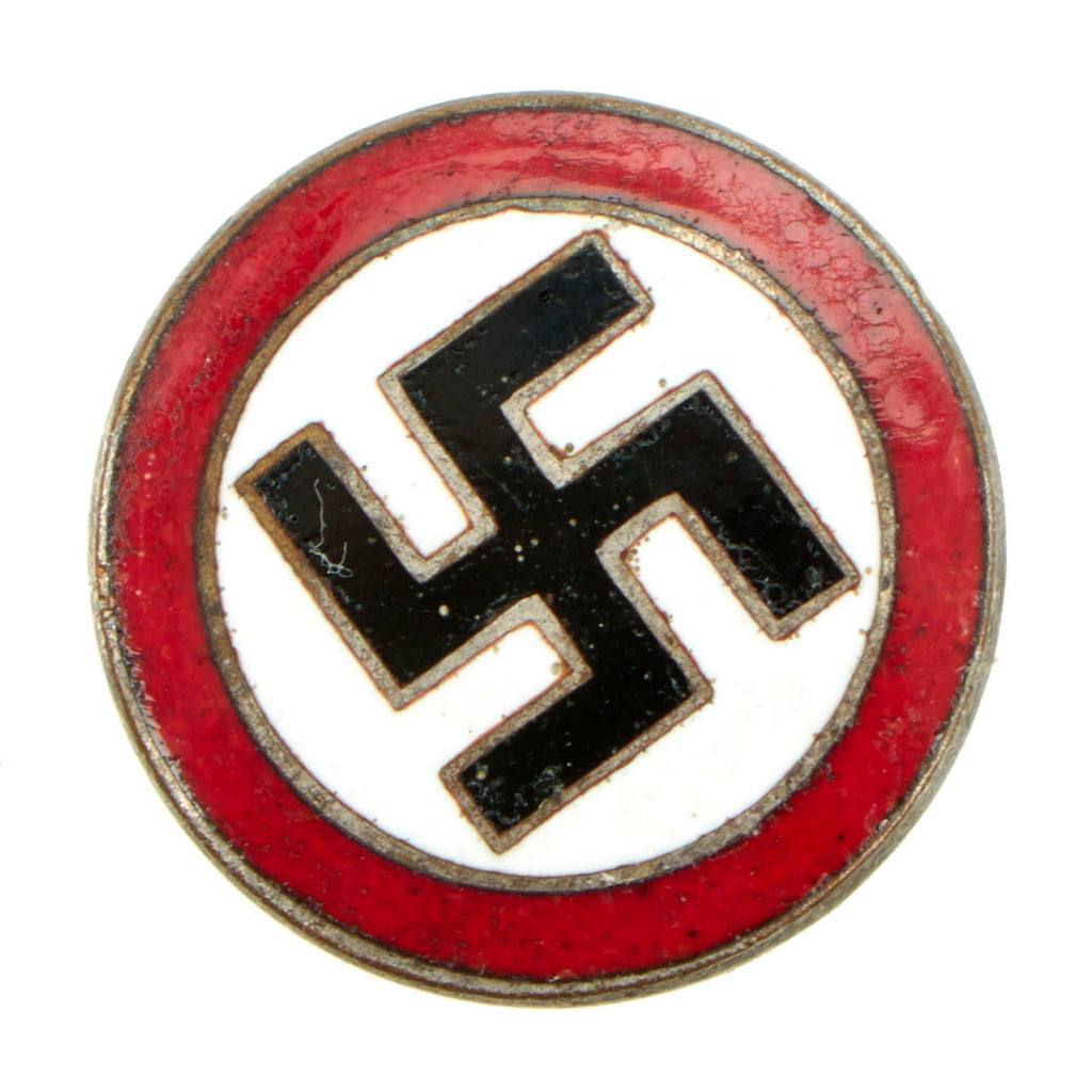 Original German NSDAP Party Enamel Buttonhole Pin and Securing Snap Original Items