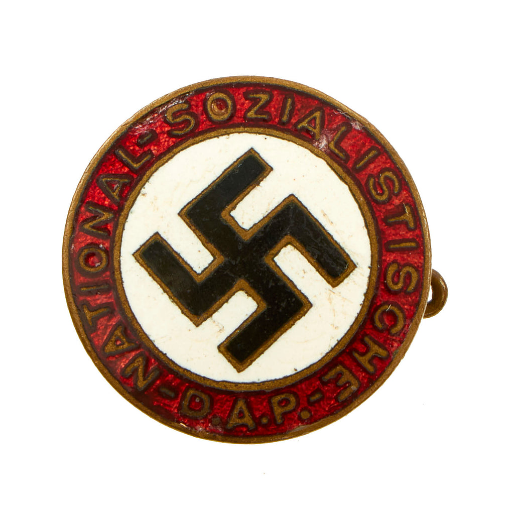 Original German WWII NSDAP Small Enamel Party Membership Badge with Pinback Original Items