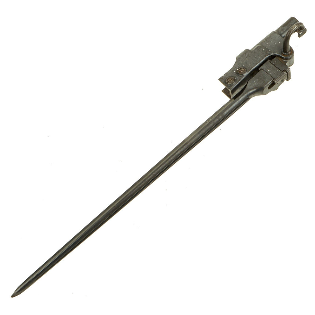 Original Japanese WWII Type 44 Cavalry Carbine 1st Pattern Folding Bayonet & Nose Cap with Screws Original Items