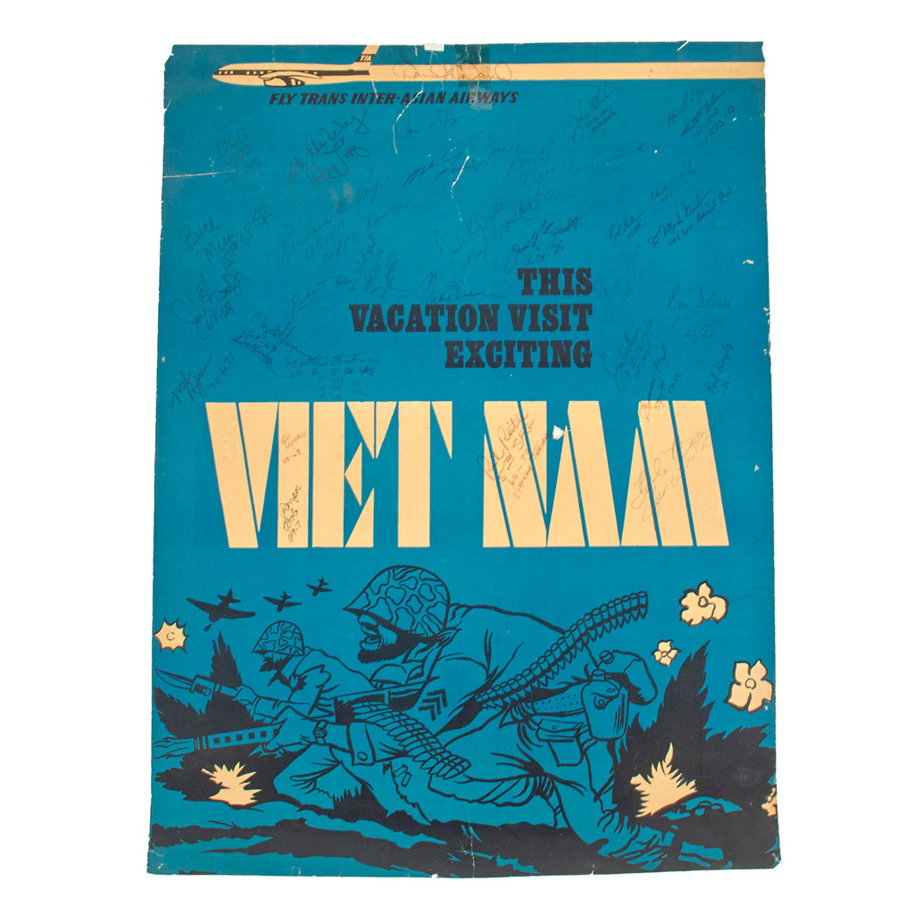 Original U.S. Vietnam War Signed 1966 Pandora Productions Anti-War Satirical Poster - American Version - 21” x 27 ¾” Original Items