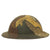 Original U.S. WWI M1917 Doughboy Helmet with Multicolor Camouflage Paint & 7 1/8 Liner Original Items