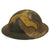 Original U.S. WWI M1917 Doughboy Helmet with Multicolor Camouflage Paint & 7 1/8 Liner Original Items