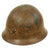 Original Japanese WWII Type 92 Army Combat Helmet Shell with Original Star - Tetsubo Original Items