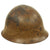 Original Japanese WWII Type 92 Army Combat Helmet Shell with Original Star - Tetsubo Original Items