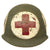 Original U.S. Korean War Medic M1 Schlueter Swivel Bale Rear Seam Helmet Shell Original Items