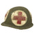 Original U.S. Korean War Medic M1 Schlueter Swivel Bale Rear Seam Helmet Shell Original Items
