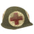 Original U.S. Korean War Medic M1 Schlueter Swivel Bale Rear Seam Helmet Shell Original Items